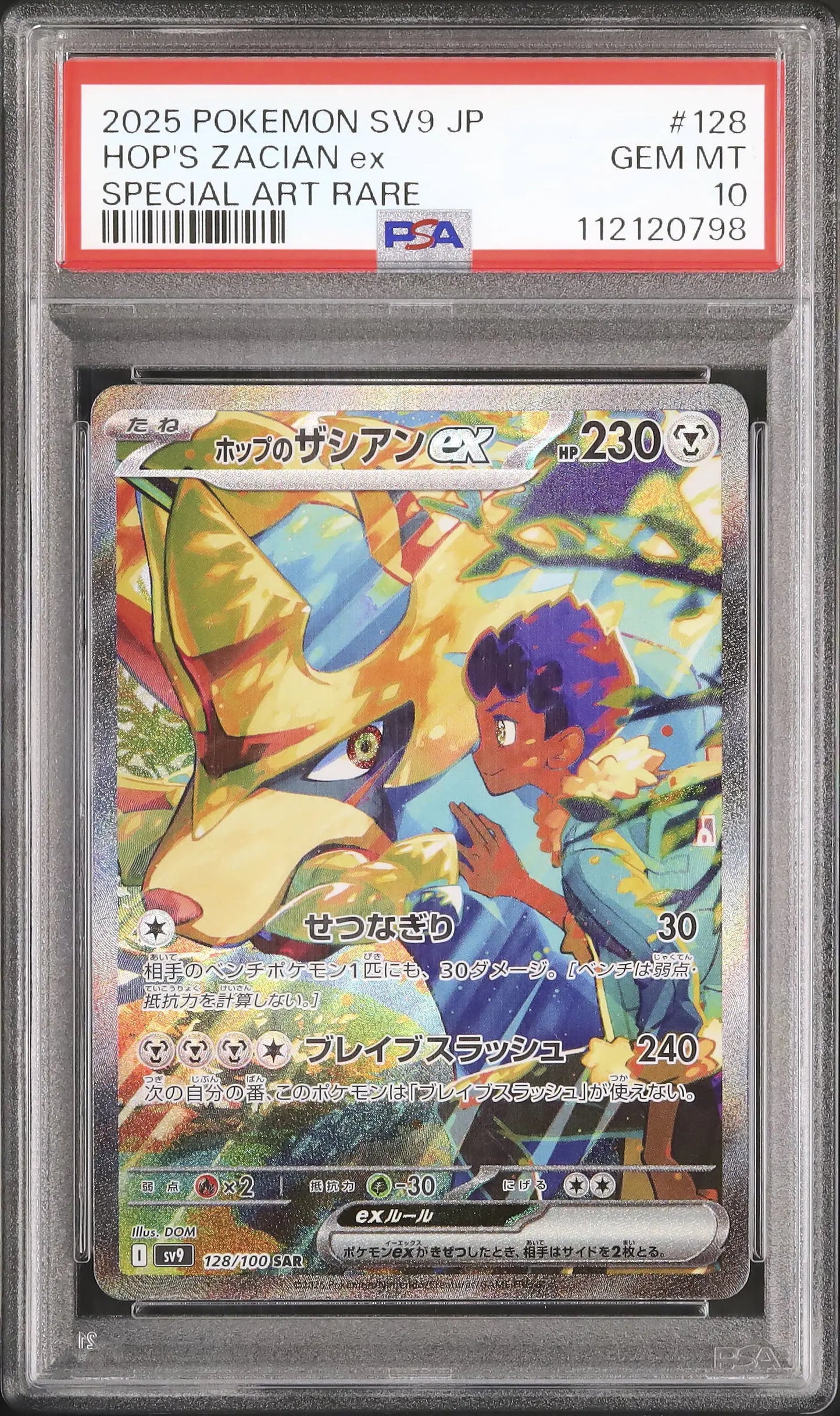 Hop's Zacian ex (sv9 128)