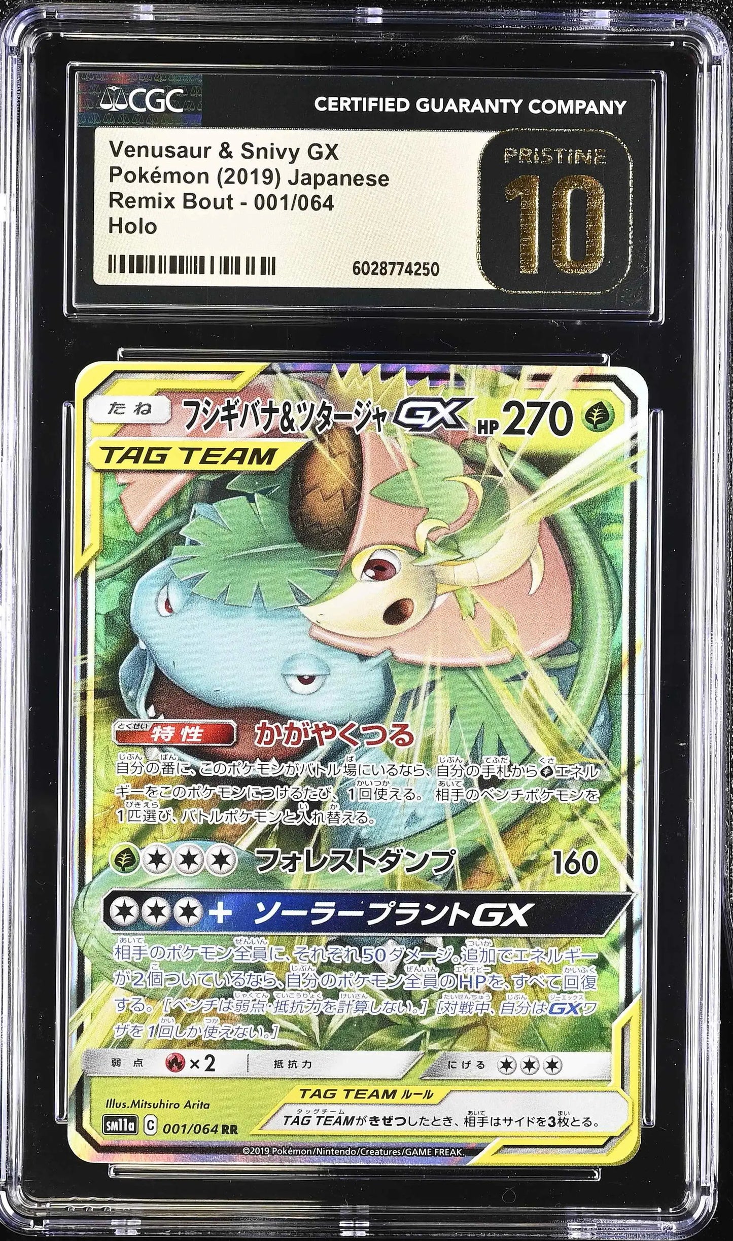 Venusaur & Snivy GX (sm11a 001)
